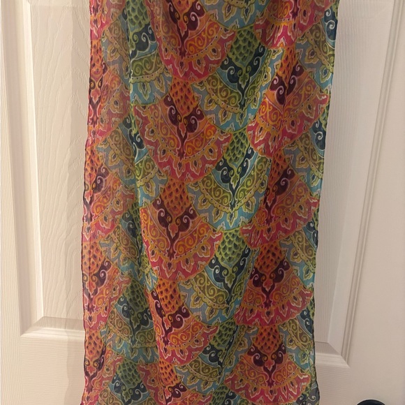 ๐ Colorful Patterned Scarf ๐ - Picture 4 of 6